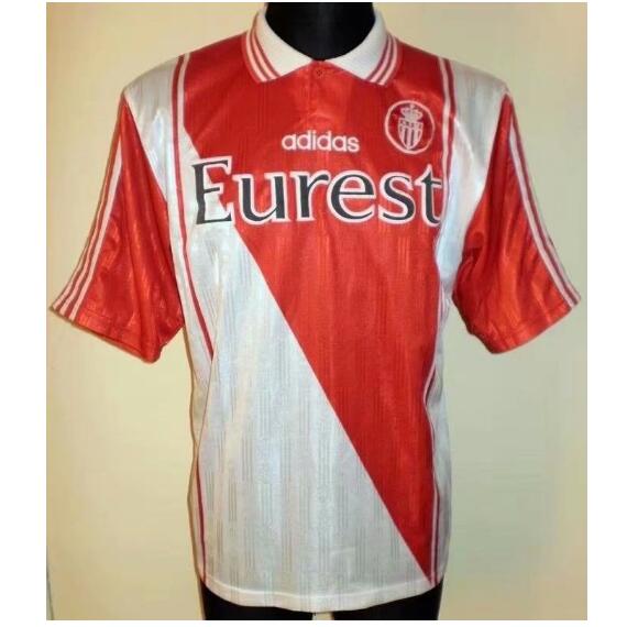 1996-97 Monaco Retro Home Kit Soccer Jersey